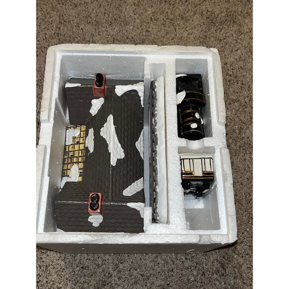 Dept 56 Train Depot | eBay DEPOT W/TRAIN Department 56: The Original Snow Village Open Box NEW 50512